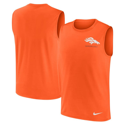 Nike Orange Denver Broncos Muscle Tank Top