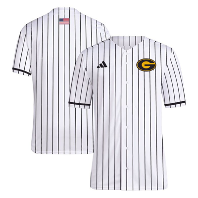 Adidas Originals Adidas White Grambling Tigers Replica Baseball Jersey