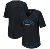 Shop G-iii 4her By Carl Banks Black Ross Chastain Ball Chase Tri-blend Thermal Raglan Top