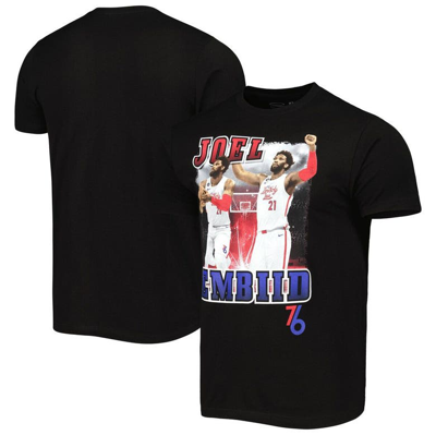 Stadium Essentials Unisex  Joel Embiid Black Philadelphia 76ers City Edition Double Double Player T-s