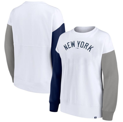 Fanatics Branded White New York Yankees Series Pullover Sweatshirt