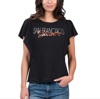 G-III 4HER BY CARL BANKS G-III 4HER BY CARL BANKS BLACK SAN FRANCISCO GIANTS CROWD WAVE T-SHIRT