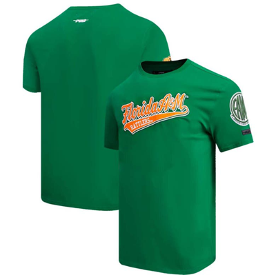Pro Standard Men's  Green Florida A&m Rattlers Script Tail T-shirt