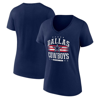 Fanatics Branded Navy Dallas Cowboys Americana V-neck T-shirt In Navy