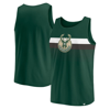 Fanatics Branded Hunter Green Milwaukee Bucks Wild Game Tank Top In Hunter Green