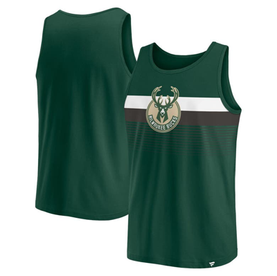 Fanatics Branded Hunter Green Milwaukee Bucks Wild Game Tank Top