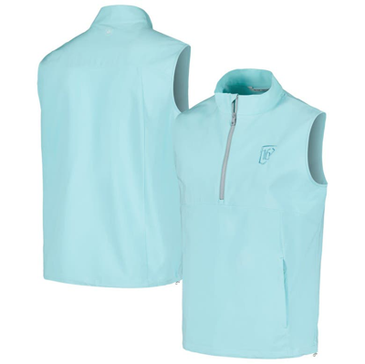 Peter Millar Aqua Wm Phoenix Open Windward Half-zip Performance Vest