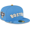 NEW ERA NEW ERA LIGHT BLUE BOSTON RED SOX CITY FLAG 59FIFTY FITTED HAT