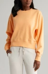 Zella Cloud Fleece Sweatshirt In Coral Beads