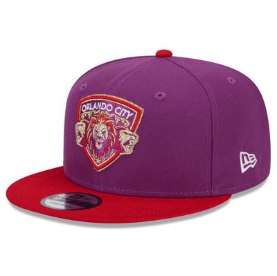 New Era Purple Orlando City Sc Jersey Hook 9fifty Snapback Hat