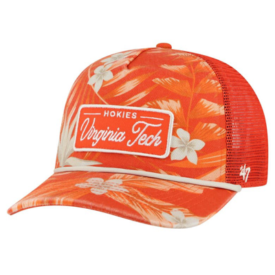 47 ' Orange Virginia Tech Hokies Tropicalia Hitch Adjustable Hat