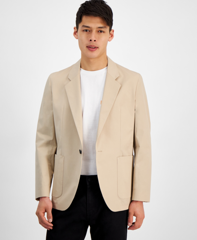 Hugo Boss Hugo By  Men's Modern-fit Superflex Stretch Solid Sport Coat In Medium Beige