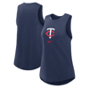 NIKE NIKE NAVY MINNESOTA TWINS LEGACY ICON HIGH NECK FASHION TANK TOP