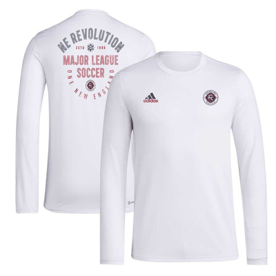 Adidas Originals Adidas White New England Revolution Local Stoic Long Sleeve T-shirt