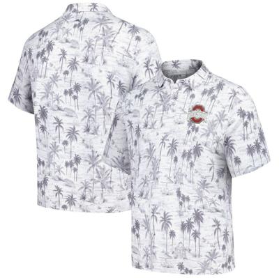 Tommy Bahama Gray Ohio State Buckeyes Sport Cabana Shores Islandzone Tri-blend Polo