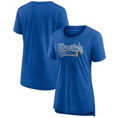 Fanatics Branded Heather Royal Dallas Mavericks League Leader Tri-blend T-shirt