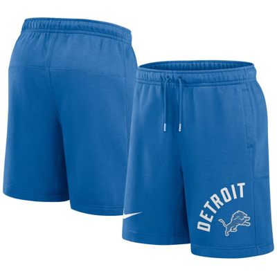 Nike Blue Detroit Lions Arched Kicker Shorts