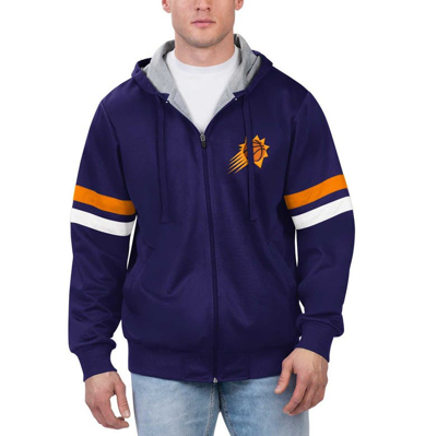 G-iii Sports By Carl Banks Purple Phoenix Suns Contender Full-zip Hoodie Jacket