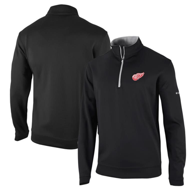 Columbia Black Detroit Red Wings Wickham Hills Omni-wick Quarter-zip Jacket