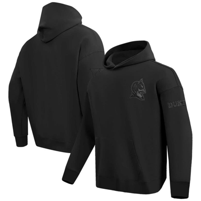 Pro Standard Black Duke Blue Devils Neutral Pullover Hoodie