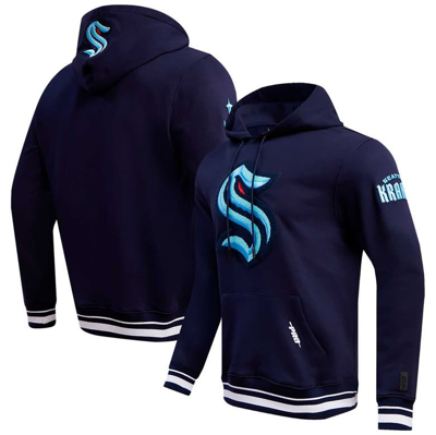 Pro Standard Deep Sea Blue Seattle Kraken Retro Classic Fleece Pullover Hoodie