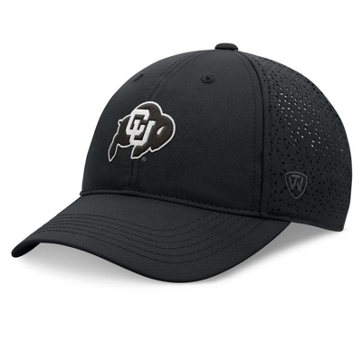 Top Of The World Black Colorado Buffaloes Liquesce Trucker Adjustable Hat