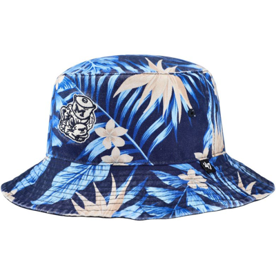 47 ' Navy Michigan Wolverines Tropicalia Bucket Hat In Blue