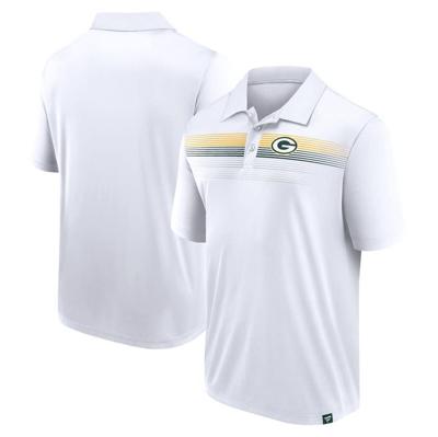 Fanatics Branded White Green Bay Packers Victory For Us Interlock Polo