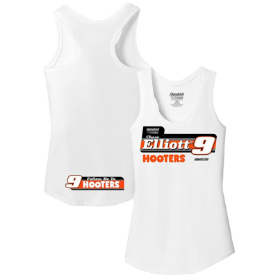 Hendrick Motorsports Team Collection White Chase Elliott Hooters Racer Back Tank Top