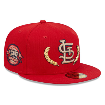 New Era Red St. Louis Cardinals  Gold Leaf 59fifty Fitted Hat