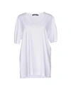 Dolce & Gabbana Solid Color T-shirts In White