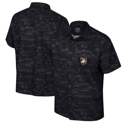 Colosseum Black Army Black Knights Ozark Button-up Shirt