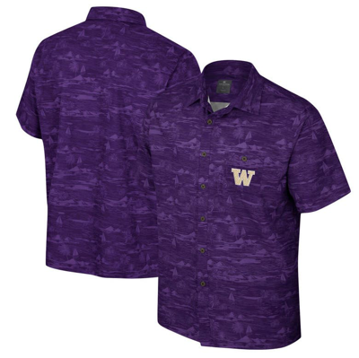 Colosseum Purple Washington Huskies Ozark Button-up Shirt