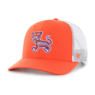 47 ' Orange Clemson Tigers Trucker Adjustable Hat