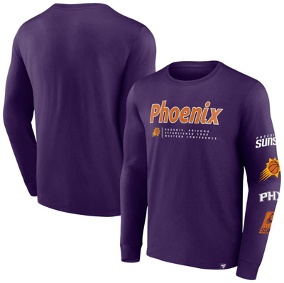 Fanatics Branded Purple Phoenix Suns Baseline Long Sleeve T-shirt