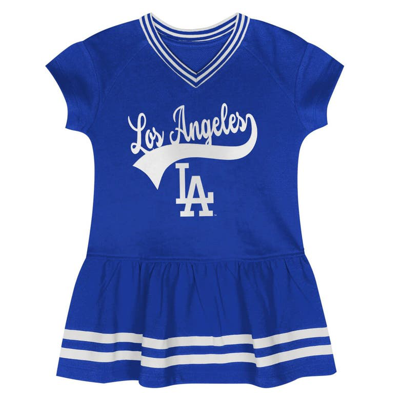 Outerstuff Kids' Girls Preschool Fanatics Branded Royal Los Angeles Dodgers Sweet Catcher V-neck Dress