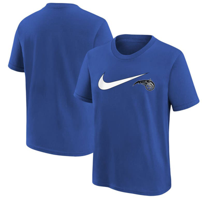 Nike Kids' Youth  Blue Orlando Magic Swoosh T-shirt