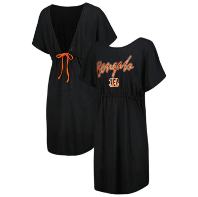 G-iii 4her By Carl Banks Black Cincinnati Bengals Versus Swim Coverup