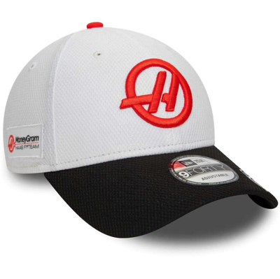 New Era White Haas F1 Team Driver 9forty Adjustable Hat