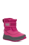 Ugg Kids' Taney Weather Water Repellent Genuine Shearling Lined Boot In Raspberry Sorbet / Grey