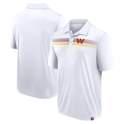 Fanatics Branded White Washington Commanders Victory For Us Interlock Polo