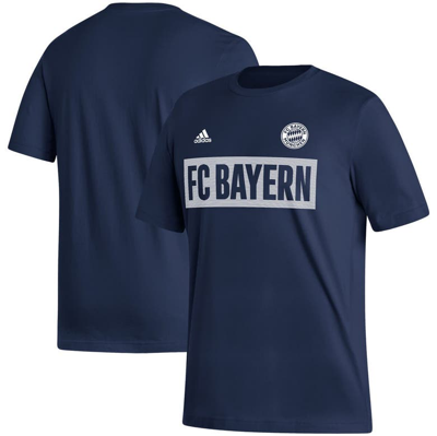 Adidas Originals Adidas Navy Bayern Munich Culture Bar T-shirt