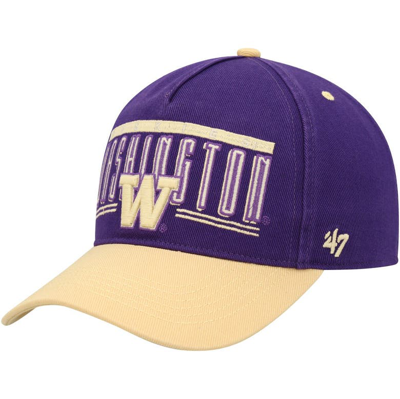 47 ' Purple Washington Huskies Double Header Hitch Adjustable Hat