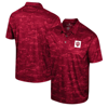 COLOSSEUM COLOSSEUM CRIMSON INDIANA HOOSIERS DALY PRINT POLO