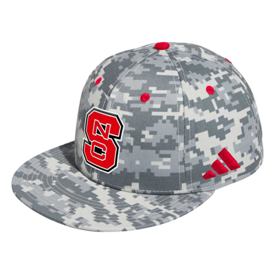 Adidas Originals Adidas Camo Nc State Wolfpack On-field Baseball Fitted Hat