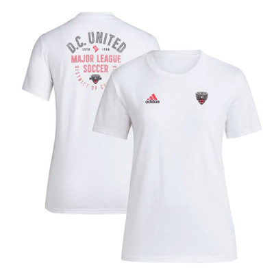 Adidas Originals Adidas White D.c. United Local Stoic T-shirt