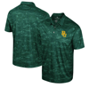 Colosseum Green Baylor Bears Daly Print Polo In Green