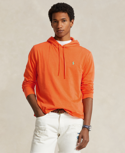 Polo Ralph Lauren Men's Jersey Hooded T-shirt In Bright Signal Orange