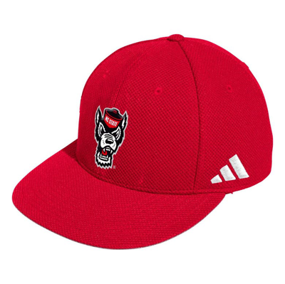 Adidas Originals Adidas Red Nc State Wolfpack On-field Baseball Fitted Hat