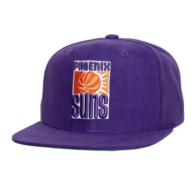 Mitchell & Ness Men's  Purple Phoenix Suns Sweet Suede Snapback Hat